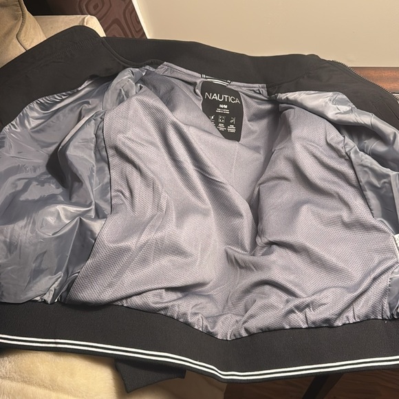 Nautica Men’s Lightweight Bomber Style Jacket Black SIZE SZ MEDIUM NWT - Picture 11 of 11